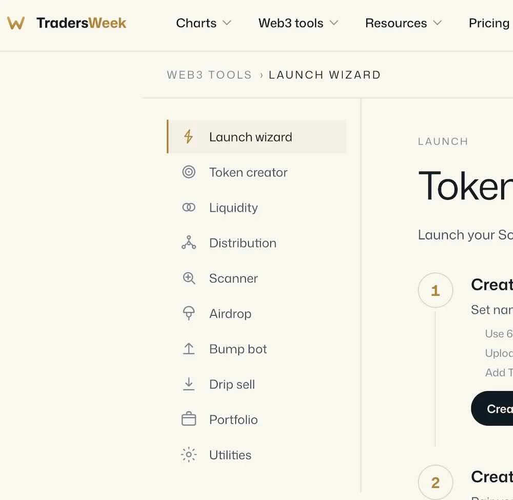 Crypto Tools home with the tool sidebar